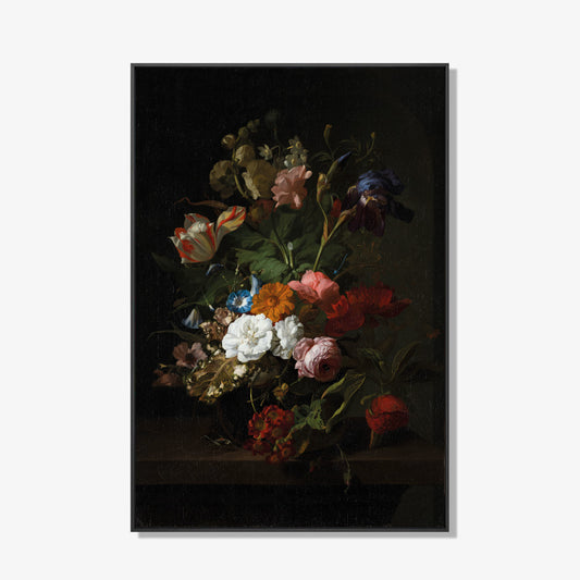 Vintage Flowers - Bloemen schilderij- plexiglas schilderij - kunst