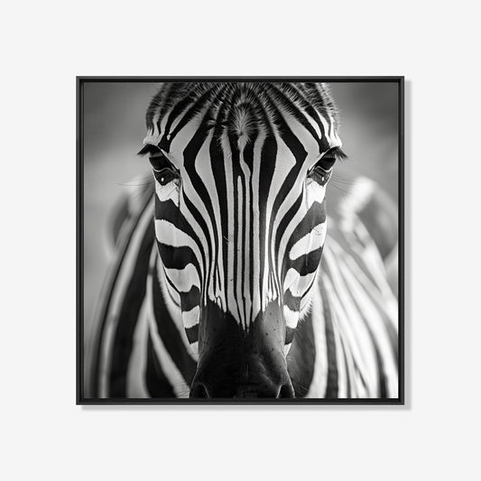 Zebra - Zwart wit schilderij- plexiglas schilderij - kunst