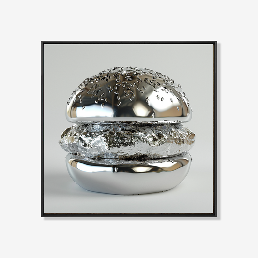 Silver Bite- plexiglas schilderij - kunst