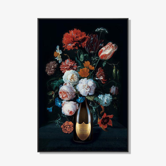Sip Of Luxury - Bloemen schilderij- plexiglas schilderij - kunst