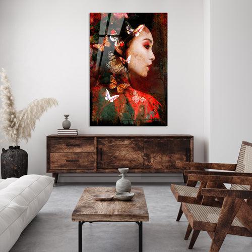Butterfly Dreams - Schilderij op plexiglas- plexiglas schilderij - kunst