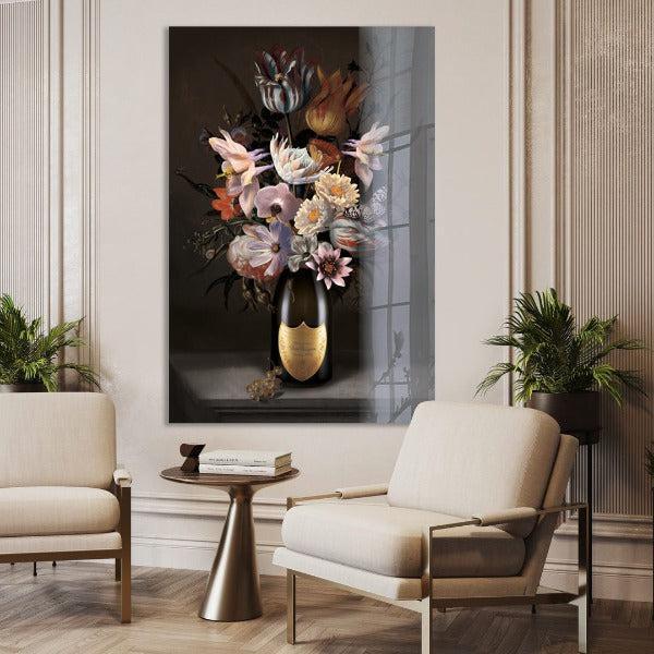 Champie - Bloemen schilderij- plexiglas schilderij - kunst
