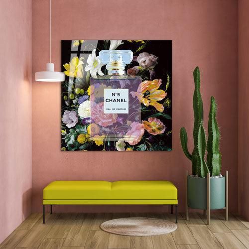 The Smell of Flowers N.5 - Bloemen schilderij- plexiglas schilderij - kunst