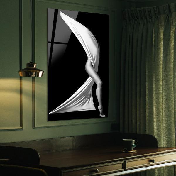 Disguise - Zwart wit schilderij- plexiglas schilderij - kunst