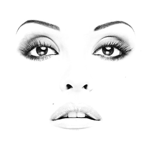 Dreamy Eyes - Zwart wit schilderij- plexiglas schilderij - kunst