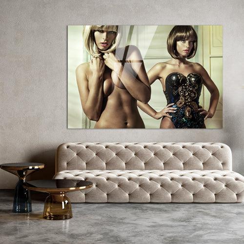 Femme Fatale- plexiglas schilderij - kunst