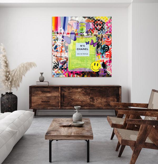 Graffiti N.5- plexiglas schilderij - kunst