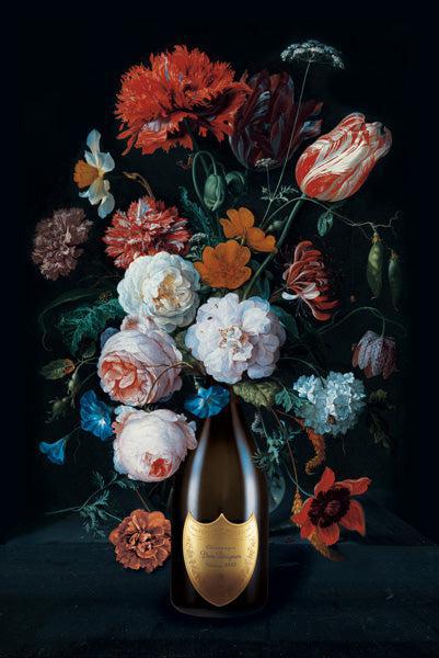 Sip Of Luxury - Bloemen schilderij- plexiglas schilderij - kunst