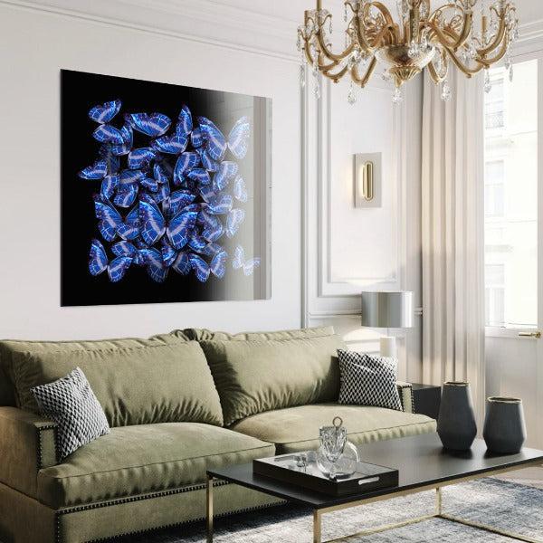 United Blue- plexiglas schilderij - kunst