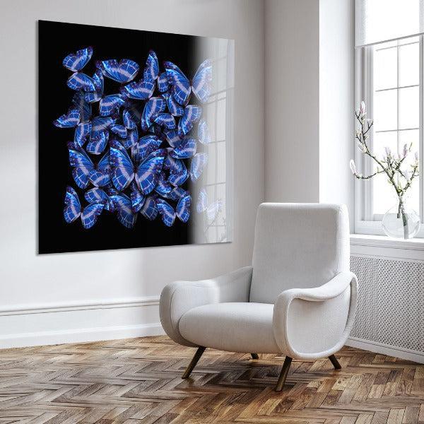 United Blue- plexiglas schilderij - kunst
