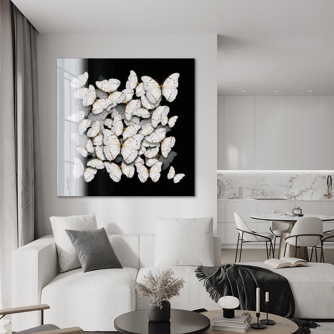 United White- plexiglas schilderij - kunst