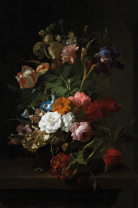 Vintage Flowers - Bloemen schilderij- plexiglas schilderij - kunst