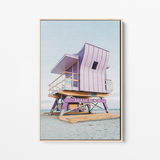 12ST Lifeguard toren - Canvas schilderij- plexiglas schilderij - kunst