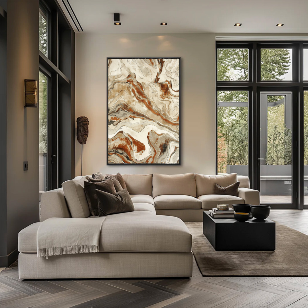 Marble Flow- plexiglas schilderij - kunst