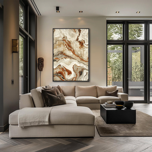 Marble Flow- plexiglas schilderij - kunst