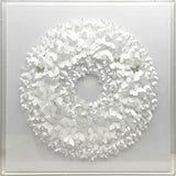 Circle of White - 3d art- plexiglas schilderij - kunst