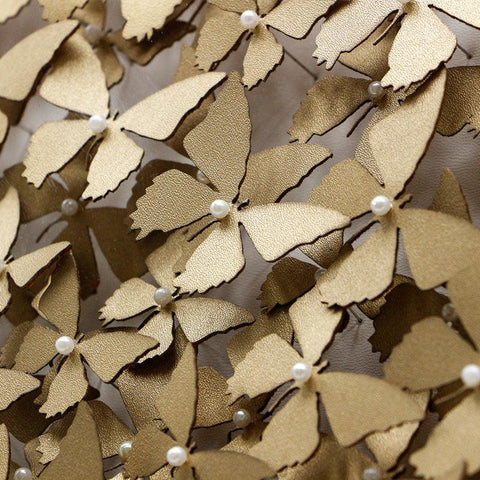 Golden Butterflies - 3d art- plexiglas schilderij - kunst