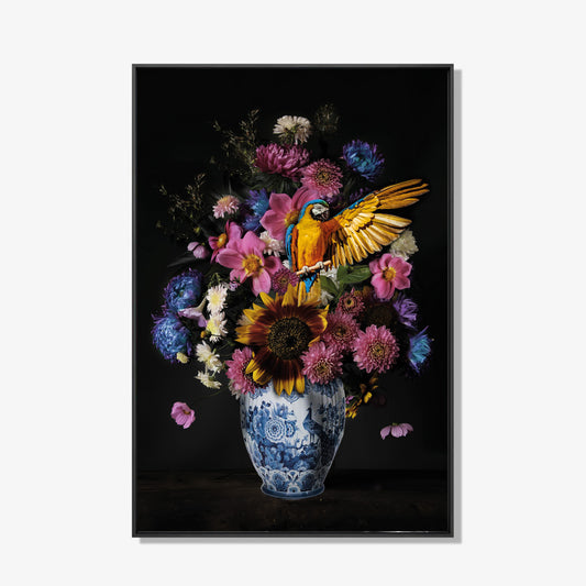 Ara - Bloemen schilderij- plexiglas schilderij - kunst