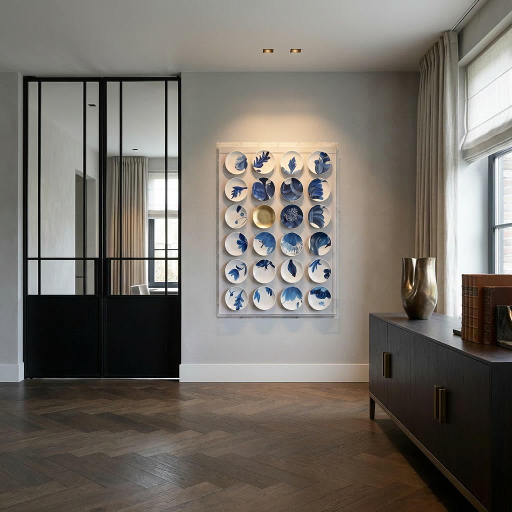 Blue Splendor - 3d art- plexiglas schilderij - kunst