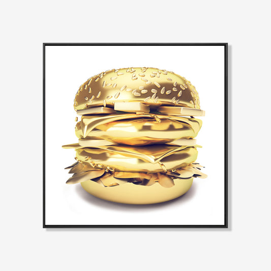 Burger Cheesy- plexiglas schilderij - kunst