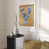 Lobster Royal Blue zonder bandjes - Plexiglas schilderij