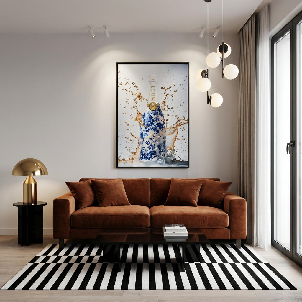 Champagne Delftsblauw