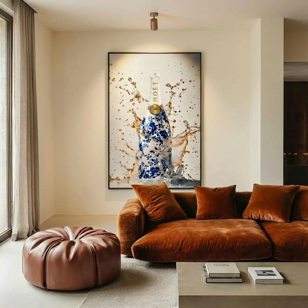 Champagne Delftsblauw