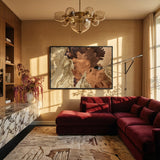 Copper Petals - Abstract schilderij