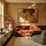 Copper Petals - Abstract schilderij