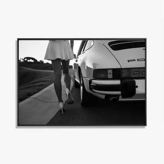 City Chic - Zwart wit schilderij- plexiglas schilderij - kunst