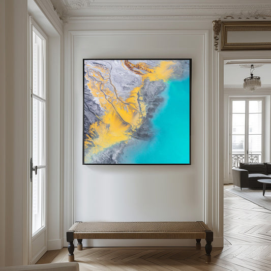 Coast - Abstract schilderij- plexiglas schilderij - kunst