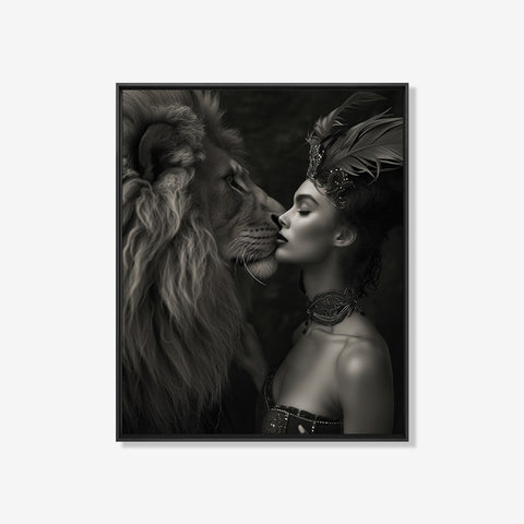 Dangerously in Love - Zwart wit schilderij- plexiglas schilderij - kunst