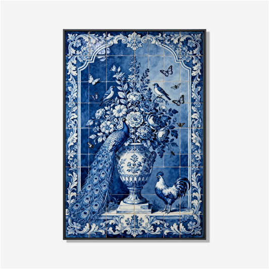 Delft Garden- plexiglas schilderij - kunst