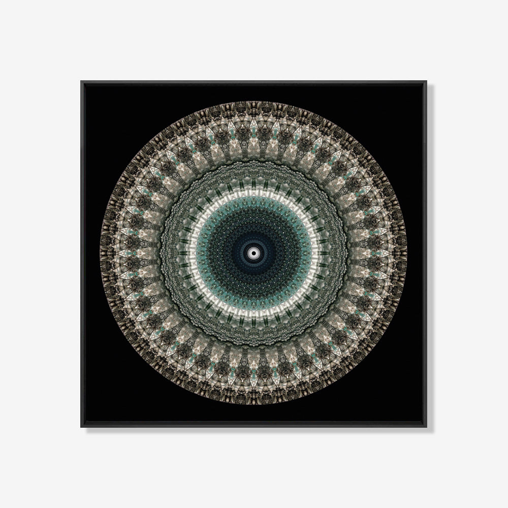 Dollar Mandala - Abstract schilderij- plexiglas schilderij - kunst