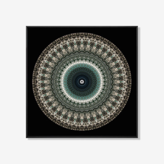 Dollar Mandala - Abstract schilderij- plexiglas schilderij - kunst