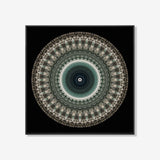 Dollar Mandala - Abstract schilderij- plexiglas schilderij - kunst