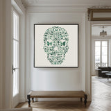 Dollar Skull Light- plexiglas schilderij - kunst