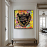 Dom Perignon - Plexiglas Schilderij- plexiglas schilderij - kunst