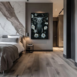 Elephant - Bloemen schilderij- plexiglas schilderij - kunst
