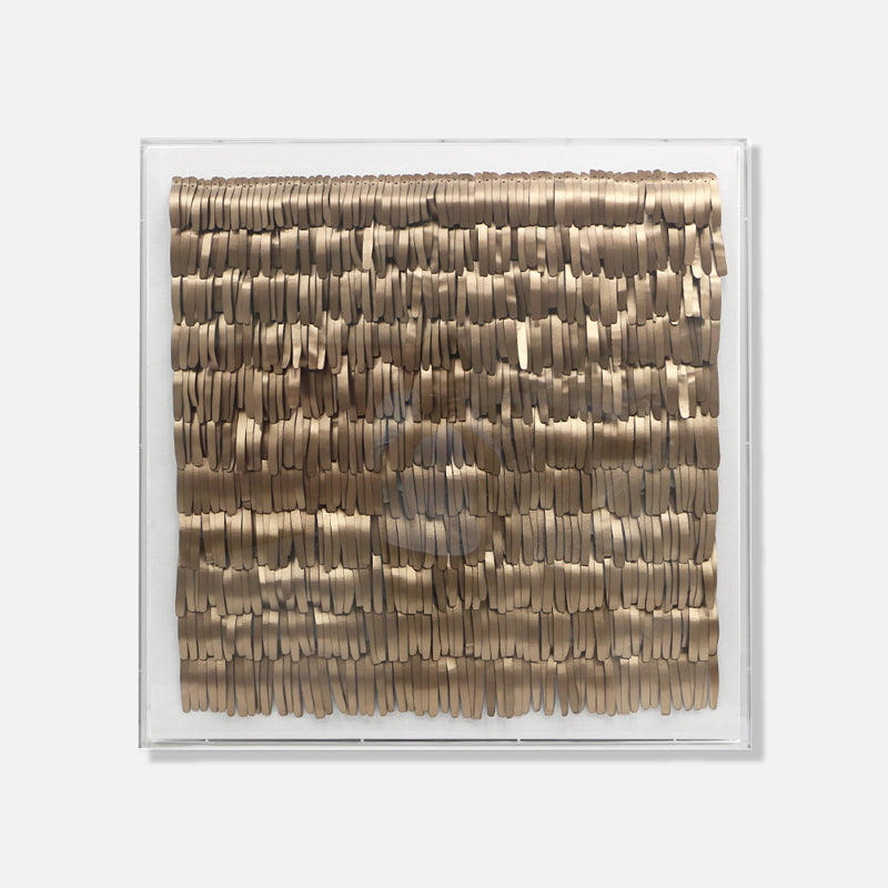 Bronzed Rhythm - 3d art- plexiglas schilderij - kunst
