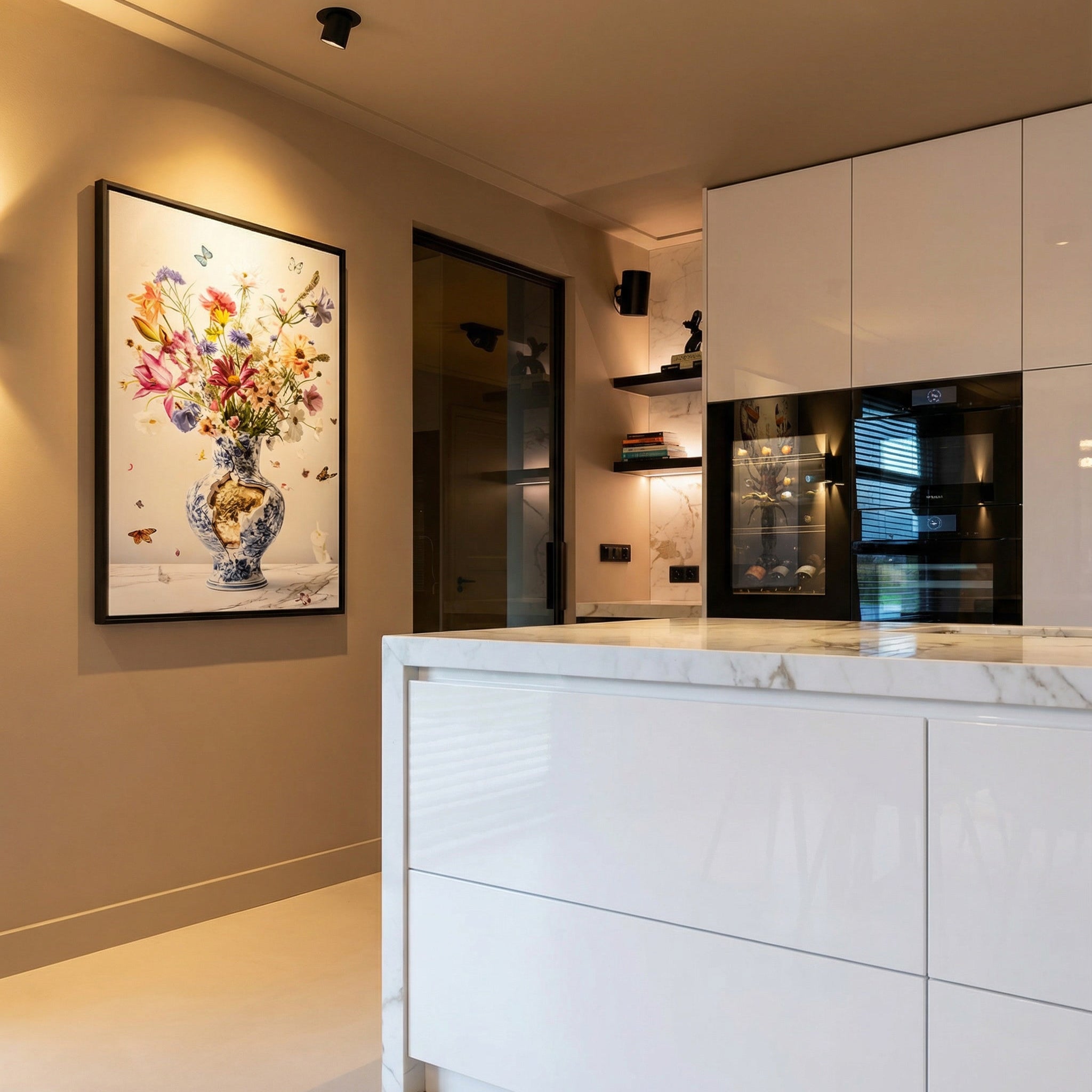 Floral Frenzy - Bloemen schilderij