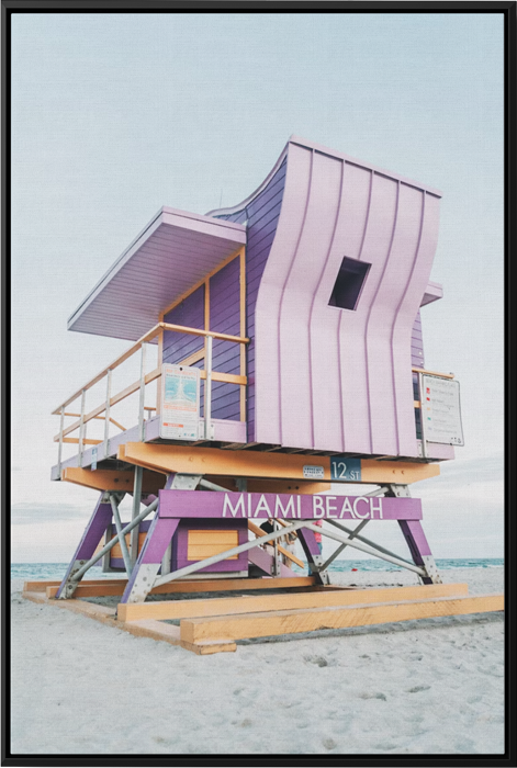 12ST Lifeguard toren - Canvas schilderij- plexiglas schilderij - kunst