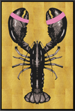 Lobster Gold schilderij - op Canvas