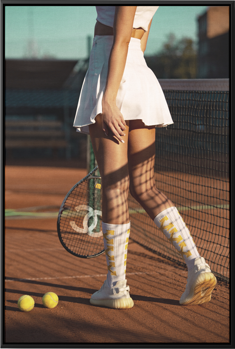 Tennis - Fotografie op Canvas