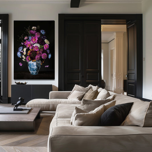 Flower Vase - Bloemen schilderij- plexiglas schilderij - kunst