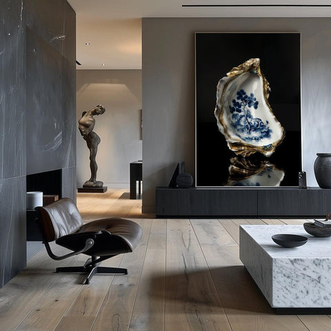 Oester art- plexiglas schilderij - kunst