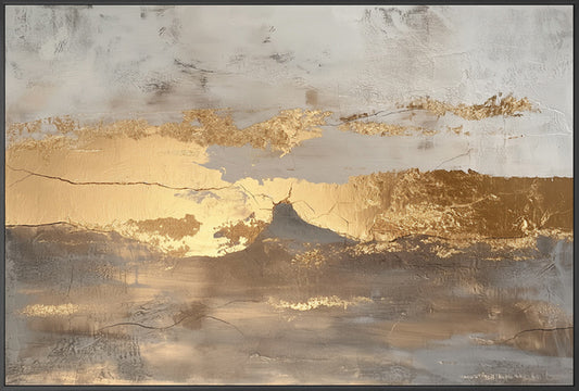 Golden river - akoestische schilderijen- plexiglas schilderij - kunst