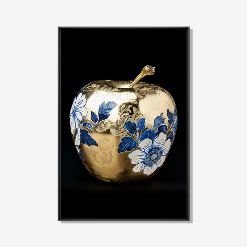 Gouden appel- plexiglas schilderij - kunst