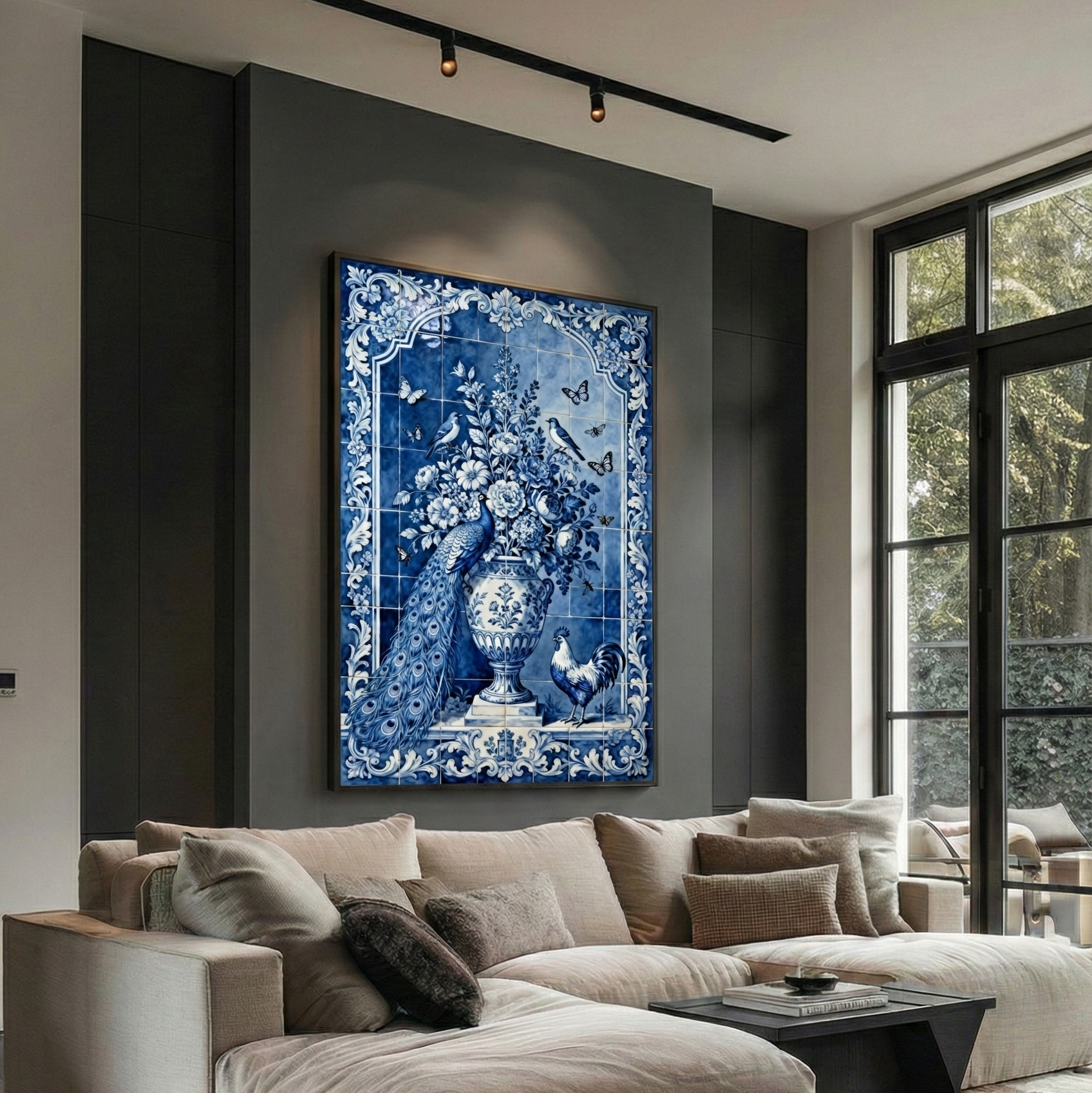 Delft Garden- plexiglas schilderij - kunst