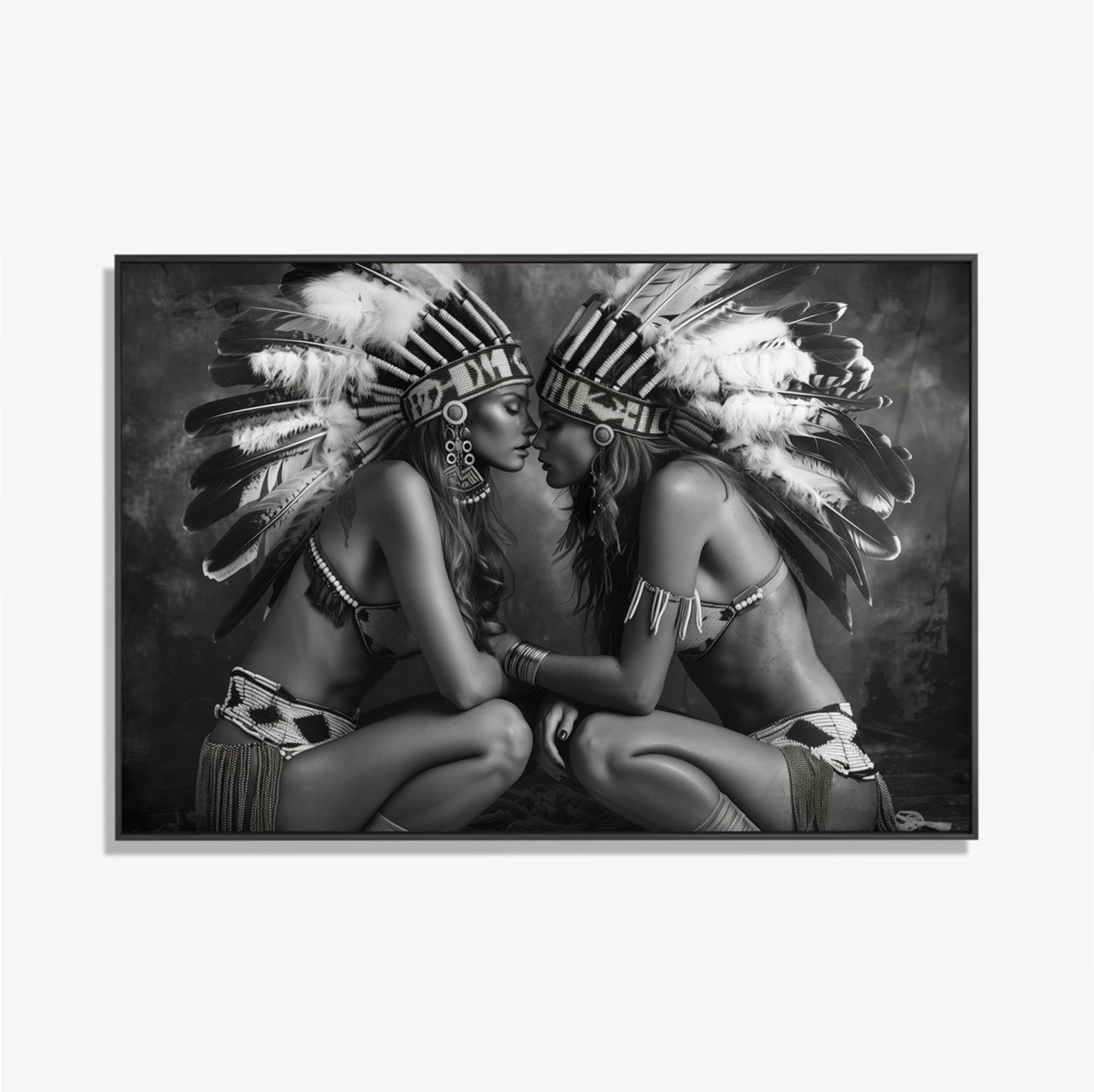 Gentle Gaze - Zwart wit schilderij- plexiglas schilderij - kunst